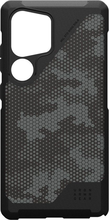 Urban Armor Gear UAG Metropolis LT MagSafe Backcover geschikt voor Samsung Galaxy S25 Ultra - Micro Hex Camo Graphite