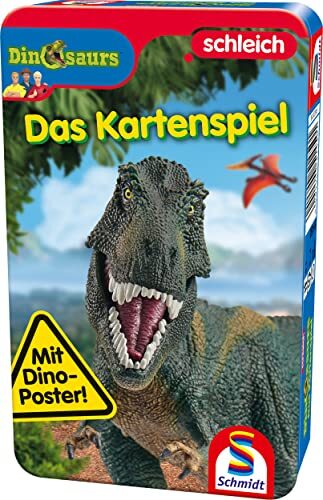 Schmidt Spiele GmbH Schleich Dinosaurs, Das Kartenspiel: Bring-Mich-Mit Spiele in Metalldose