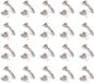 Emuca Lot van 20 volledig overlay scharnieren X91 met zachte sluiting en Euro vulplaatjes, Hoogte 0, Staal, Titanium
