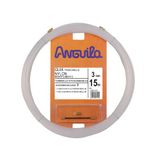 Anguila Kabelgeleiding, verwisselbare kabelschoenen, monofil, nylon, wit, diameter 3 mm, 15 m