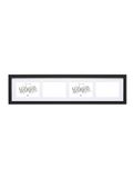 Deknudt Frames S66KC4 fotolijst, voor 4 horizontale foto's, zwart 72 x 19 x 2 cm