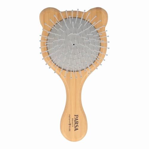 PARSA Beauty Nature Kids Wet & Dry borstel haar ontwarren met koalaprint, haarontwarringsborstel voor kinderen, van FSC®-gecertificeerd bamboe voor droog en nat haar