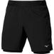 Mizuno Core 5,5in 2in1 Hardloopshorts Heren - zwart, Maat XL
