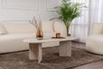 Merkloos Hanah Home Elegante Salontafel Beige/Travertijn 119 x 60 x 40 cm - Modern Design