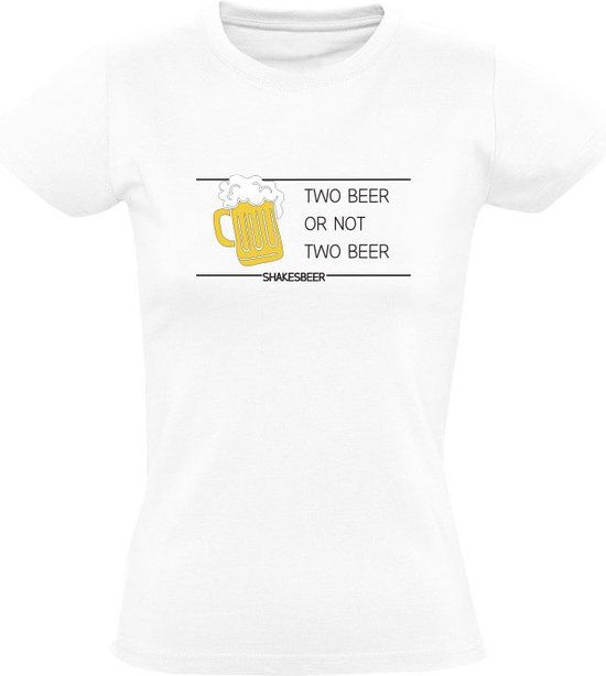 Sol's Two beer or not two beer Dames T-shirt - Wit - XL