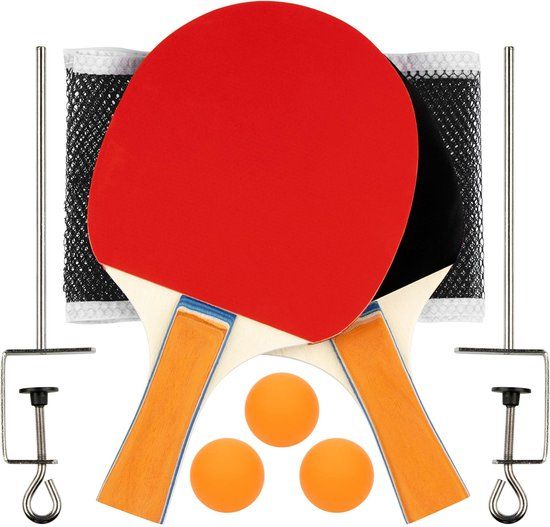 Avento Tafeltennisset - Complete - Zwart/Rood