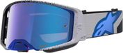 Alpinestars Supertech Hiten Mirror Motocrossbril - Zwart/blauw/wit