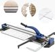 StarTech Handmatige tegelzaag - 800F - Snijlengte 800 mm - Max. dikte 15 mm - Dubbele geleiders - Snijschijf van wolfraamlegering - Laser en geleiderliniaal - Donkerblauw