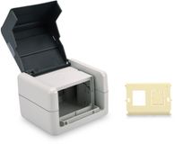 Digitus DN-93844-OD-2 contactdoos RJ-45 Zwart, Grijs