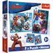 Trefl The Avengers, Held in Action-3-in-1 Marvel puzzel, 93333, meerkleurig, één maat