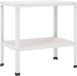 vidaXL - Planttafel - 80 x 50 x 80 cm - Gepoedercoat staal - Wit