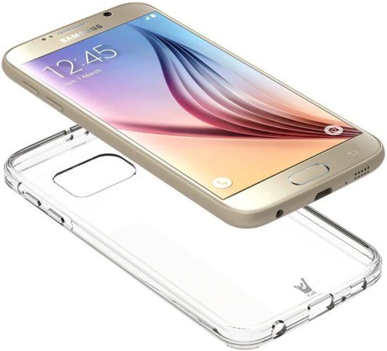 iCall Samsung Galaxy S6 Edge - Soft TPU Case Transparant Silicone Hoesje