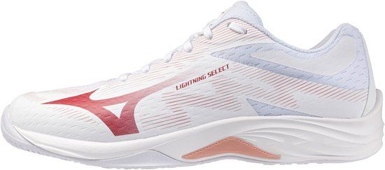 Mizuno Dames LIGHTNING SELECT Volleybalschoenen V1GC267073 White Rose Elegance Lava Falls