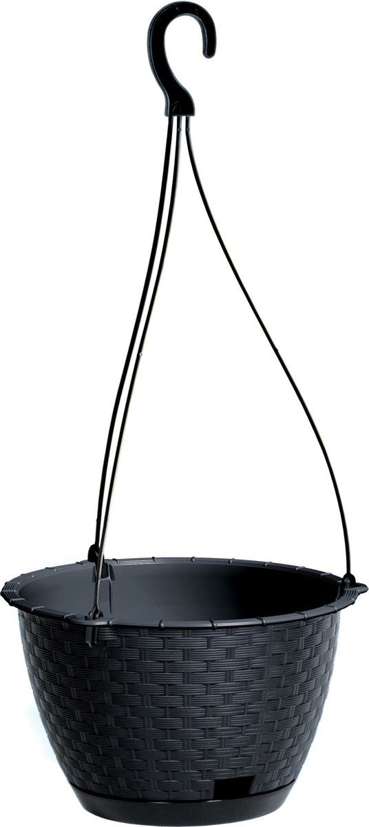 Prosperplast Hangende plantenpot - dia 22 cm - antraciet grijs
