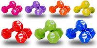 Muscle Power Vinyl dumbbells MP920 2 x 3 kg Rood