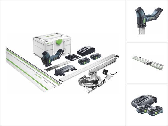 Festool ISC 240 HPC4,0 EB-PlusXL-FS 18V Li-Ion accu isolatiezaagmachine set (2x 4,0Ah) in systainer - 240mm