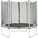 KANGUI Trampoline Maxi Eco, diamètre 250 cm, Gris, avec filet de sécurité