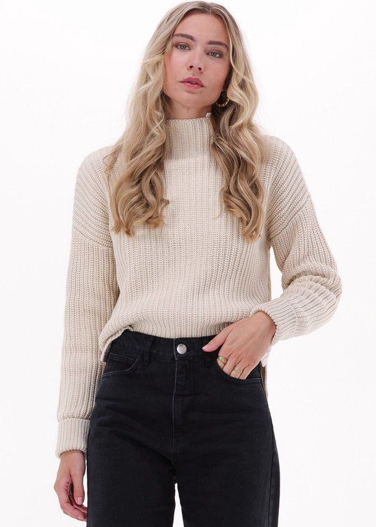 Selected Femme Selma Ls Knit Pullover B - Beige - Women's Sweater - Size M