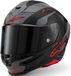 Alpinestars Casque S-R7 A-Core Noir Gris Rouge Mat