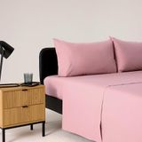 Bassetti Beddengoedset voor tweepersoonsbed, poeder, 100% katoen, 240 x 280 cm