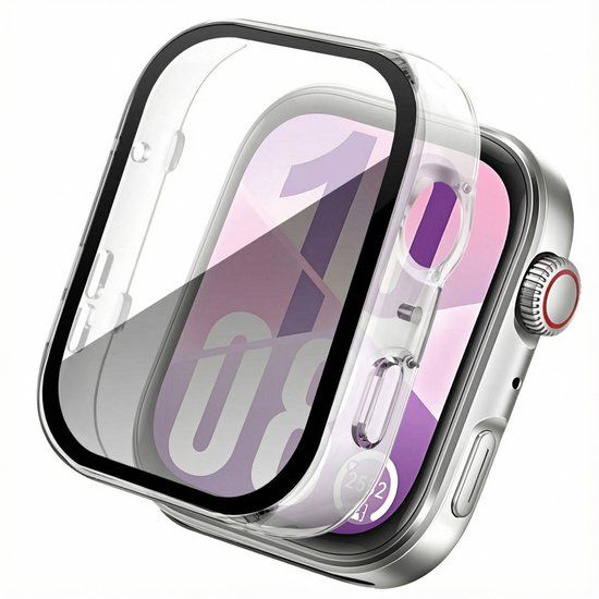 imoshion Ploonk Screen protector - Geschikt voor Huawei Watch Fit 4 - Full Cover Hard Case / Beschermend Hoesje - Transparant