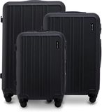 Harrier Wings - Set de valises - Noir - Matériau ABS+ - 3 Tailles