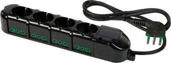 FME 47131 4AC outlet(s) 1.5m Zwart power uitbreiding