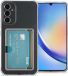iMoshion Hoesje Samsung Galaxy A34 5G - Softcase - Transparant - Met Pasjeshouder