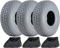 Parnells 330x100 Grijze Banden en Binnenbanden voor Mobiliteitsscooters, Luchtbanden 400-5 (Set van 3)