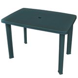 VidaXL Tuintafel 101x68x72 cm Kunststof Groen