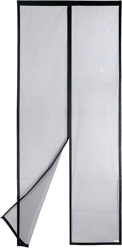 Apalus VP Vliegengordijn voor Deuren, Magnetische Insectenbescherming voor Balkondeuren 100x210 cm, 2× Duurzamer dan de Apalus Classic, Sterkere Magneten, 3,8cm Brede Bevestigingsband, Niet Inkortbaar