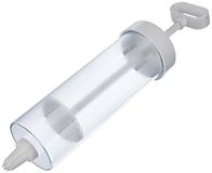 Westmark Meng- en decoratiespuit met 6 verschillende spuitmonden, inhoud: 280 ml, kunststof, doorzichtig/wit, 32382260