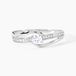Bague Armelle Or Blanc Oxyde De Zirconium