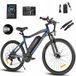 SAMEBIKE SY26-II: Klassieke elektrische mountainbike, e-bike, opvouwbare elektrische fiets, trekking e-bike met SHIMANO 21 versnellingen (blauw)