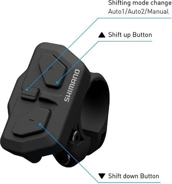 Shimano STEPS Di2 SW-EN600-R - Schakeleenheid (rechts) - 22,2 mm - Stadsfiets - Unisex