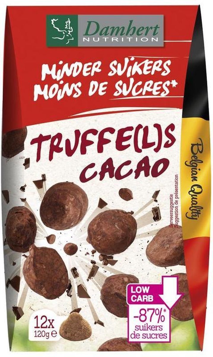 Damhert Minder Suikers Truffels Cacao