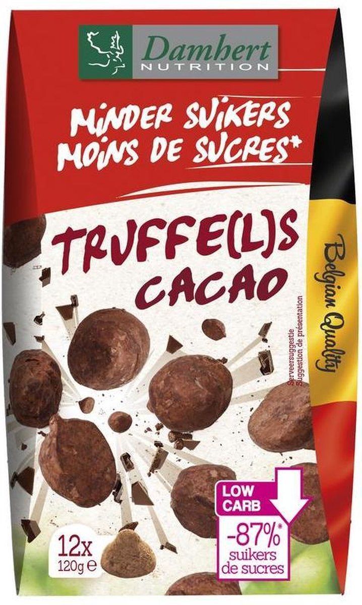 Damhert Minder Suikers Truffels Cacao - 5412158055422