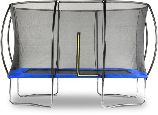 Viking Sports Trampoline rechthoekig - 180x270cm - met veiligheidsnet - blauw