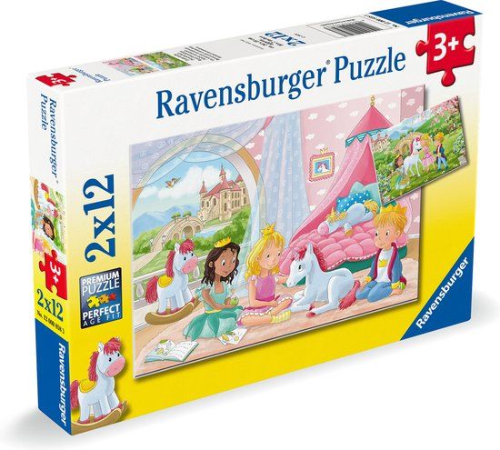Ravensburger Prince & Princess Puzzel - 2 x 12 stukjes - Kinderpuzzel - 3+ jaar