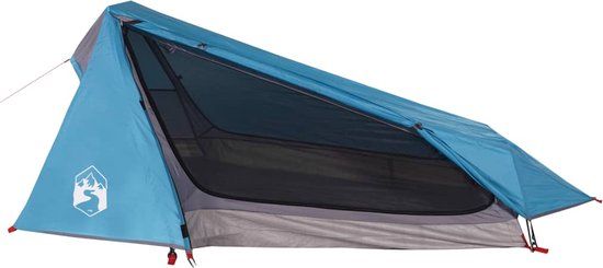 vidaXL Tunneltent 1-persoons waterdicht blauw