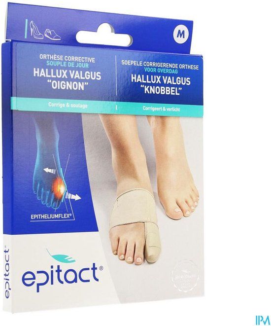 Epitact Correctieve Orthese Hallux Valgus M - Huidskleur - Maat M - 1 stuk