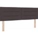 Tête de lit marron foncé 144 cm tissu