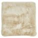 LUXOR living Coste Coussin d'assise en fausse fourrure, coussin de chaise comme décoration, salon ou coussin de siège, coussin d'assise douillet, chaise, coussin décoratif, 40 x 40 cm, carré, beige, 1 pièce