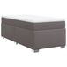 vidaXL Boxspringbed met matras, kunstleer, grijs, 80x200 cm