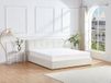 Vente-unique Bed met opbergruimte stof wit 180 x 200 cm