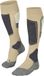 FALKE SK4 warm dun wol functioneel materiaal skisokken dames beige - maat 35-36