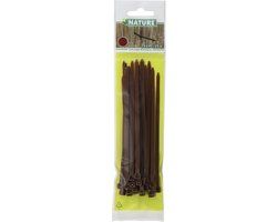 Driesprong Collection Kabelbinder 15 cm chocobruin 25st