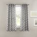 Lush Decor Edward Trellis Gordijnen Kamer Verduisterend Grijs Raampaneel Set voor Living, Dining, Slaapkamer (Paar), 63" L