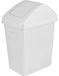 Branq Poubelle avec couvercle à charnière, 25 litres - blanc