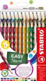 STABILO EASYcolors - Ergonomische Kleurpotloden - Linkshandig - Extra Dikke 4.2 mm Kern - Set Met 24 Kleuren
